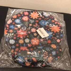Floral Patterned Electronics Mouse Pad with Wrist Rest.